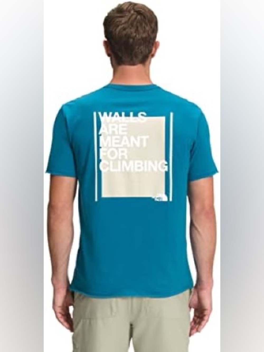 The North Face mens XL Teal Climbing Graphic Tee